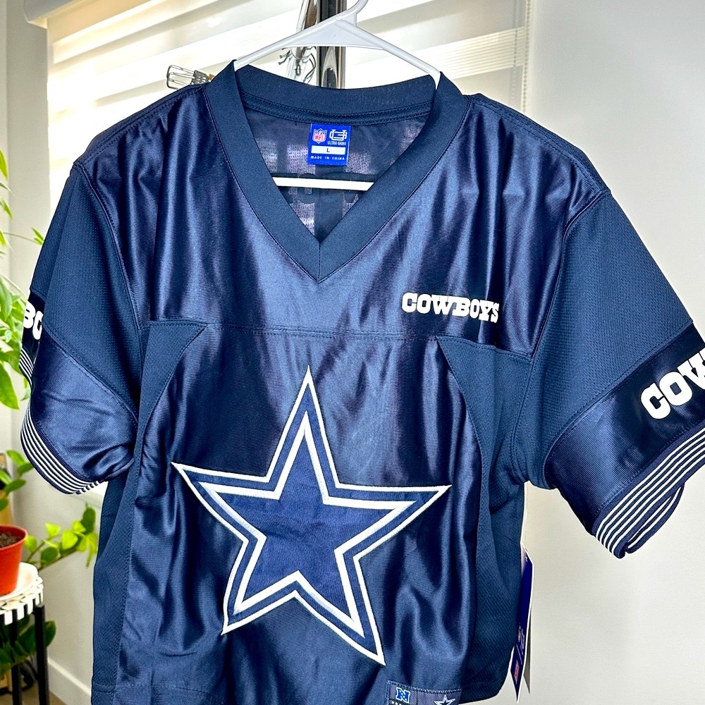Dallas Cowboys Navy Cropped Blue Jersey